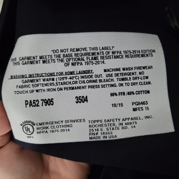 TOPPS | Firewear PA52 7905 safety emergency services clothing pants - Picture 7 of 7